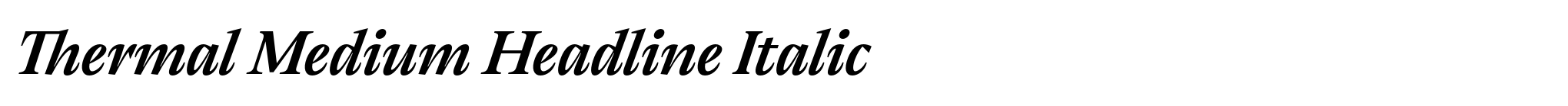 Thermal Medium Headline Italic image